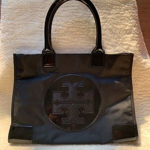 Tory Burch Black Nylon Tote Bag